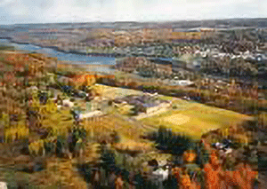 Ariel view of Taylors Falls School